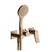 Gessi Rilievo Смеситель для душа встраиваемый, на 2 потребителя, внешняя часть, цвет: copper PVD 59036#030