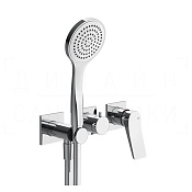 Gessi Rilievo Смеситель для душа встраиваемый, на 2 потребителя, внешняя часть, цвет: chrome 59036#031