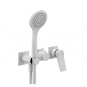 Gessi Rilievo Смеситель для душа встраиваемый, на 2 потребителя, внешняя часть, цвет: matte white 59036#279