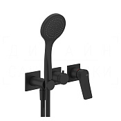 Gessi Rilievo Смеситель для душа встраиваемый, на 2 потребителя, внешняя часть, цвет: matte black 59036#299