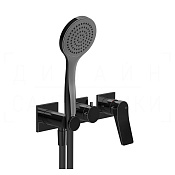 Gessi Rilievo Смеситель для душа встраиваемый, на 2 потребителя, внеш. часть, цвет: black metal PVD 59036#706