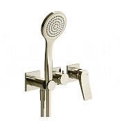 Gessi Rilievo Смеситель для душа встраиваемый, на 2 потребителя, внешняя часть, цвет: nickel PVD 59036#720