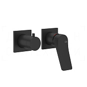 Gessi Rilievo Смеситель для душа встраиваемый, на 2 потребителя, внешняя часть, цвет: matte black 59038#299