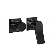 Gessi Rilievo Смеситель для душа встраиваемый, на 2 потребителя, внеш. часть, цвет: black metal PVD 59038#706