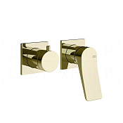 Gessi Rilievo Смеситель для душа встраиваемый, на 2 потребителя, внешняя часть, цвет: brass PVD 59038#710