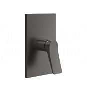 Gessi Rilievo Смеситель для душа встраив., на 1 потр., внешняя часть, цвет: black metal brushed PVD 59061#707
