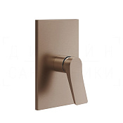 Gessi Rilievo Смеситель для душа встраиваемый, на 1 потреб., внешняя часть, цвет: copper brushed PVD 59061#708