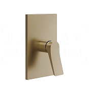 Gessi Rilievo Смеситель для душа встраив., на 1 потр., внешняя часть, цвет: warm bronze brushed PVD 59061#726