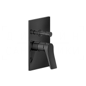 Gessi Rilievo Смеситель для душа встраиваемый, на 2 потребителя, внеш. часть, цвет: black metal PVD 59079#706