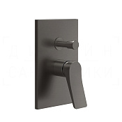 Gessi Rilievo Смеситель для душа встраив., на 2 потр., внешняя часть, цвет: black metal brushed PVD 59079#707