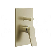 Gessi Rilievo Смеситель для душа встраиваемый, на 2 потреб., внешняя часть, цвет: brushed brass PVD 59079#727