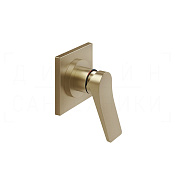 Gessi Rilievo Смеситель для душа встраив., на 1 потр., внешняя часть, цвет: warm bronze brushed PVD 59109#726