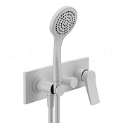 Gessi Rilievo Смеситель для душа встраиваемый, на 2 потребителя, внешняя часть, цвет: matte white 59141#279