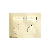 Gessi Hi-Fi Термостат для душа встраиваемый, на 2 потребителя, внешняя часть, цвет: brass PVD 63004#710