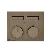 Gessi Hi-Fi Термостат для душа встраив., на 2 потр., внешняя часть, цвет: coffee bronze brushed PVD 63004#761