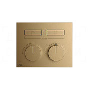 Gessi Hi-Fi Термостат для душа встраиваемый, на 2 потр., внеш. часть, цвет: deep bronze brushed PVD 63004#791