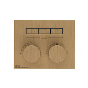 Gessi Hi-Fi Термостат для душа встраиваемый, на 3 потребителя, внешняя часть, цвет: antique brass 63006#713