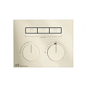 Gessi Hi-Fi Термостат для душа встраиваемый, на 3 потребителя, внешняя часть, цвет: nickel PVD 63006#720