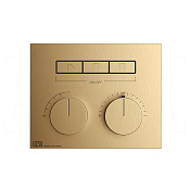Gessi Hi-Fi Термостат для душа встраиваемый, на 3 потр., внеш. часть, цвет: warm bronze brushed PVD 63006#726