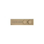 Gessi Hi-Fi Термостат для душа встраиваемый, на 2 потр., внеш. часть, цвет: warm bronze brushed PVD 63012#726
