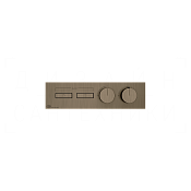 Gessi Hi-Fi Термостат для душа встраив., на 2 потр., внешняя часть, цвет: coffee bronze brushed PVD 63012#761