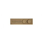 Gessi Hi-Fi Термостат для душа встраиваемый, на 2 потр., внеш. часть, цвет: deep bronze brushed PVD 63012#791