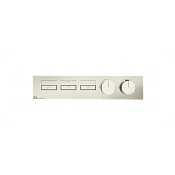 Gessi Hi-Fi Термостат для душа встраиваемый, на 3 потребителя, внешняя часть, цвет: nickel PVD 63014#720