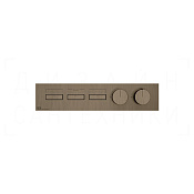 Gessi Hi-Fi Термостат для душа встраив., на 3 потр., внешняя часть, цвет: coffee bronze brushed PVD 63014#761