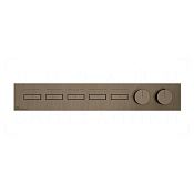 Gessi Hi-Fi Термостат для душа встраив., на 5 потр., внешняя часть, цвет: coffee bronze brushed PVD 63018#761