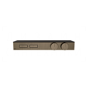 Gessi Hi-Fi Термостат для душа встраив., на 2 потр., внешняя часть, цвет: coffee bronze brushed PVD 63022#761
