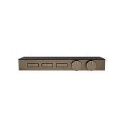 Gessi Hi-Fi Термостат для душа встраив., на 3 потр., внешняя часть, цвет: coffee bronze brushed PVD 63024#761