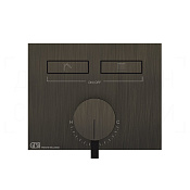 Gessi Hi-Fi Смеситель для душа встраиваемый, на 2 потребителя, внешняя часть, цвет: aged bronze 63079#187