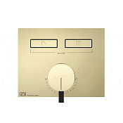 Gessi Hi-Fi Смеситель для душа встраиваемый, на 2 потребителя, внешняя часть, цвет: brass PVD 63079#710
