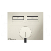Gessi Hi-Fi Смеситель для душа встраиваемый, на 2 потребителя, внешняя часть, цвет: nickel PVD 63079#720