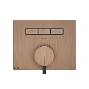 Gessi Hi-Fi Смеситель для душа встраиваемый, на 3 потребителя, внеш. часть, цвет: copper brushed PVD 63081#708