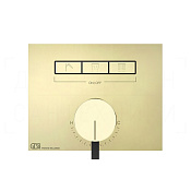 Gessi Hi-Fi Смеситель для душа встраиваемый, на 3 потребителя, внешняя часть, цвет: brass PVD 63081#710