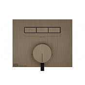 Gessi Hi-Fi Смеситель для душа встраив., на 3 потр., внешняя часть, цвет: coffee bronze brushed PVD 63081#761