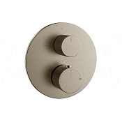 Gessi Ingranaggio Термостат для душа встраив., на 2 потреб., внеш. часть, цвет: finox brushed nickel 63141#149