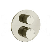 Gessi Ingranaggio Термостат для душа встраиваемый, на 2 потребителя, внешняя часть, цвет: nickel PVD 63141#720