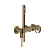 Gessi Anello Смеситель для душа встраив., на 2 потреб., внешняя часть, цвет: deep bronze brushed PVD 63345#791