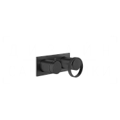 Gessi Anello Смеситель для душа встраиваемый, на 2 потребителя, внешняя часть, цвет: matte black 63379#299