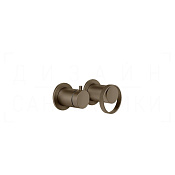 Gessi Anello Смеситель для душа встраив., на 2 потреб., внеш. часть, цвет: coffee bronze brushed PVD 63380#761