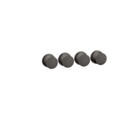 Gessi Anello Термостат для душа встраив., на 3 потреб., внешняя часть, цвет: black metal brushed PVD 63436#707