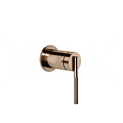 Gessi Ingranaggio Смеситель для душа встраиваемый, на 1 потребитель, внешняя часть, цвет: copper PVD 63561#030