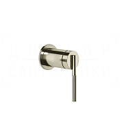 Gessi Ingranaggio Смеситель для душа встраиваемый, на 1 потребитель, внешняя часть, цвет: nickel PVD 63561#720