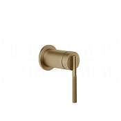 Gessi Ingranaggio Смеситель для душа встраив., на 1 потреб., внешняя часть, цвет: warm bronze PVD 63561#726