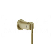 Gessi Ingranaggio Смеситель для душа встраиваемый, на 1 потр., внеш. часть, цвет: brushed brass PVD 63561#727