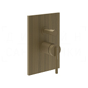 Gessi Ingranaggio Смеситель для душа встраиваемый, на 2 потреб., внешняя часть, цвет: antique brass 63577#713