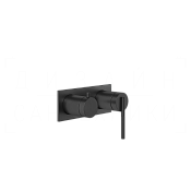 Gessi Ingranaggio Смеситель для душа встраиваемый, на 2 потребителя, внеш. часть, цвет: matte black 63579#299