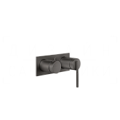 Gessi Ingranaggio Смеситель для душа встраив., на 2 потреб., внешняя часть, цвет: black metal PVD 63579#707